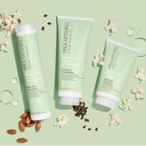 Paul Mitchell Clean Beauty Anti-Frizz Leave-In Treatment, Leave-In Conditioner, Anti-Humidity, For Textured, Frizz-Prone Hair, 5.1 fl. oz.