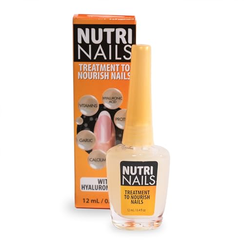 Nutri Nails: Nail Strengthener with Proteins, Minerals, Hyaluronic Acid & Vitamins - Nail Hardener, Growth & Nail Biting Treatment for Damaged Nails and Adults.