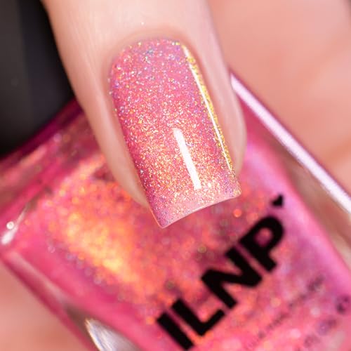 ILNP Sweet Tooth - Cotton Candy Pink Shimmer Nail Polish - Vegan, Cruelty Free, Non Toxic