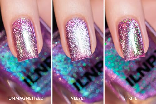 ILNP Amped - Iris Purple Magnetic Shimmer Nail Polish