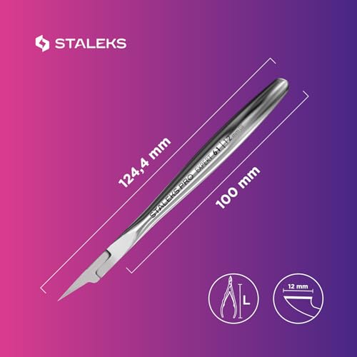 Staleks Pro Nail Nippers EXPERT NE-61-12, Full Jaw, 0.47 Inch (12mm)