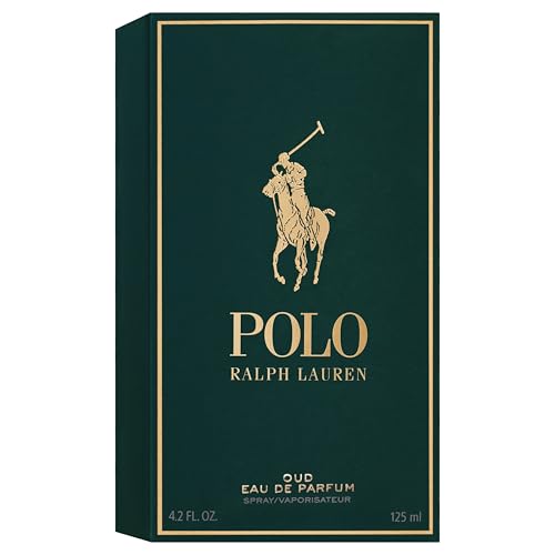 RALPH LAUREN FRAGRANCES Polo Oud - Eau de Parfum - Men's Cologne - Woody & Ambery - With Orange Flower, Rose, and Oud Wood - 4.2 Fl Oz