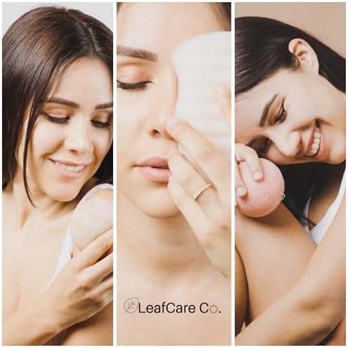 Konjac Sponge - Walnut Shell- Deep and Gentle Exfoliation - Remove blackheads - Premium Quality