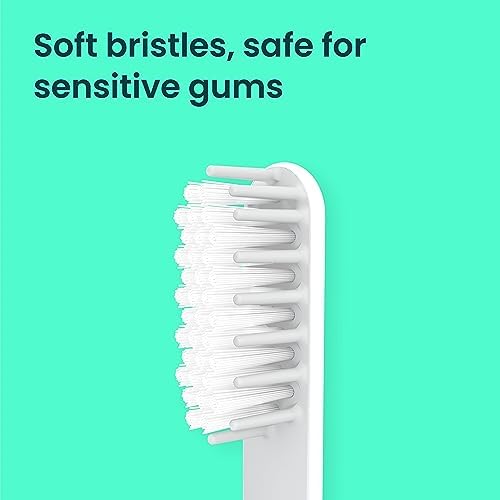 quip Sonic Toothbrush Replacement Heads for Adults - 3 Pack - Verified quip Standard Brush Head Refills for Electric Toothbrushes - Soft Bristles, Compact & Flexible - Last 3 Months Each