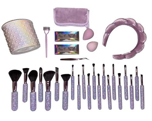 Glitz & Glam | Collection Brush Set Purple Pearl Mega Bling, 30 Pcs