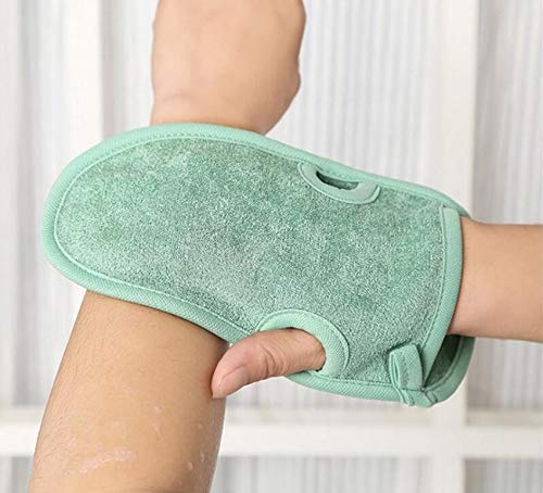 3PCS Bathing Mittens Shower Soft Skin Care Face Body Wash Massage Spa Mitt for Adult and Kids(Color Random)