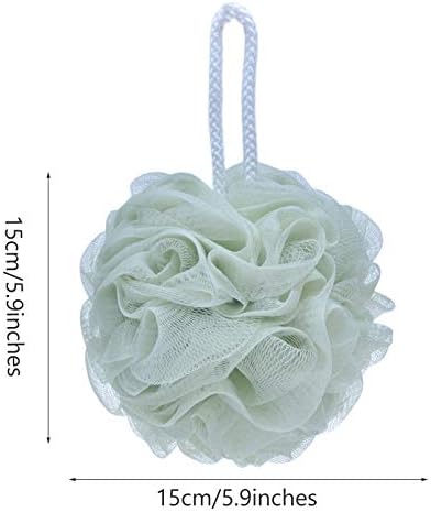 Mesh Pouf Bath Sponge Exfoliating Shower Ball Pom Cleaning Accessory