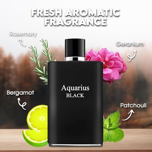 Aquarius Black Men's Cologne 3.4 Fl. Oz. Eau de Toilette Spray