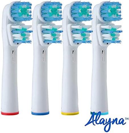 Replacement Brush Heads Compatible With Oral B- Double Clean Design, Pack of 16 Generic Electric Toothbrush Replacement Heads- Fits Oralb Pro 7000, 1000, 8000, 9000, 1500, 5000, Kids, Vitality & More!