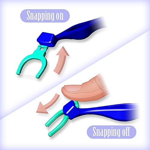 T.Smile Evolutionary Clean Dental Flossers, Kit of Refills Plus Mid-Length Handle (2 Handles + 200 Refills)