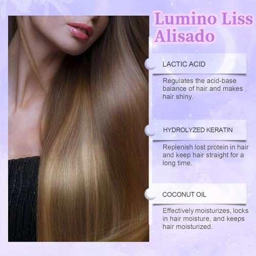 Luminoliss Sin Formol, Alisado Para Cabello Sin Formol Luminoliss, Keratina Para Alisar El Pelo, Liss Expert Stem Cells Frizz-Free, Restores Hair Natural Silkiness, for All Hair Types (1Pcs, 8.82oz)