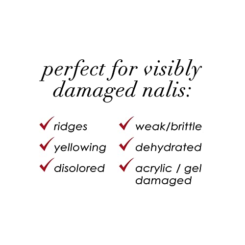 Dermelect Transfix Nail Restore Base Coat- with Protein Peptides Strengthening, Nourishing, Concealing Treatment for Weak Nails, Peeling, Breaking, Splitting, Damage 0.4 oz