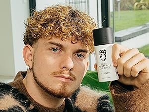 Slick Gorilla Curl Cream for Men | 3.38 Fl Oz (100 ml) | Paraben Free Moisturizing Styler | Lightweight Hold for Wavy & Curly Hair | Frizz Control | Curl Enhancer | Non-Greasy | For Daily Use