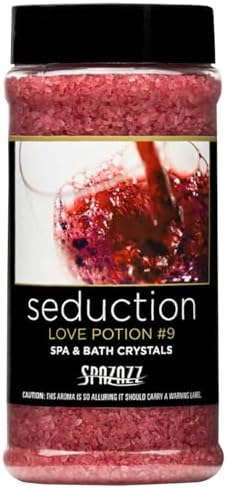 Spazazz SPZ-505 Set The Mood Crystals Container Bath Minerals, 17-Ounce, Love Potion No.9 Seduction