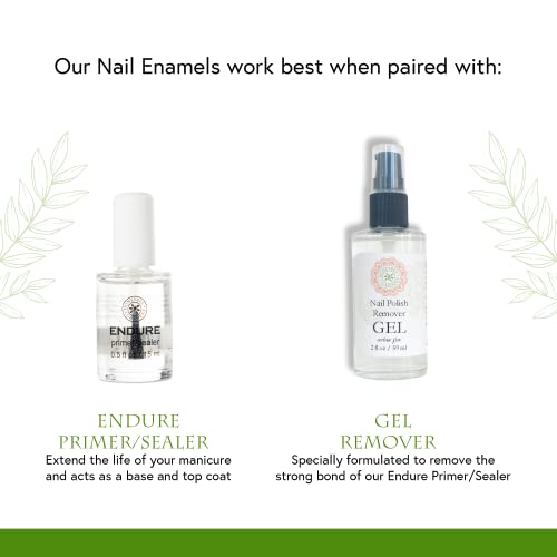 Honeybee Gardens Water-Based Nail Enamel, Clear, Eco-Friendly, Odorless & Vibrant Polish, 0.5 fl oz