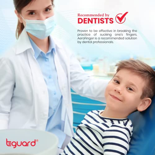 AeroFinger Stopper Kit – Anti Finger Sucking, Biting & Licking Deterrent for Babies to Toddlers – Finger Sucking Guard for Bad Habit Prevention & Treatment – Ages 2-4, Under 40 lbs. - Small