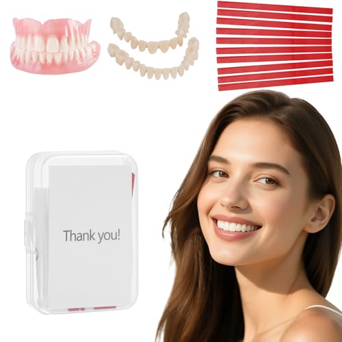 Diy denture kit convenient and easy Xuyuqual diy dentures kit at home complete make your own dentures kits for top and bottom of temporary repair missing teeth Z1
