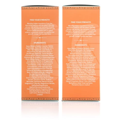 Nature Spell Hair Growth Shampoo and Conditioner Set 10.14 Fl Oz x 2 – Growth Complex Sulphate Free Shampoo and Conditioner Set – Improves Strength, Shine & Volume
