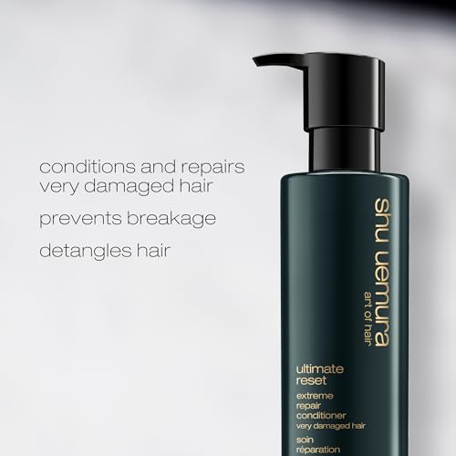 shu uemura art of hair Ultimate Reset Extreme Repair Conditioner - Strengthens to Reduce Breakage and Split Ends, Deeply Conditions and Nourishes, With Japanese Rice Extract