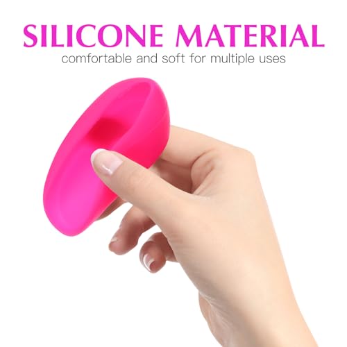 FRCOLOR 2 Pairs Silicone Ear Covers Ear Protector with 100pcs Disposable Hairdressing Ear Caps Ear Protector Hairdressing Dye Coloring Protector Earmuff Ear Caps for Home Shop, 7.8cm*4.5cm*0.5cm