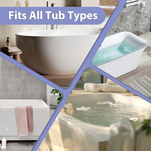 Full Body Bath Pillow for Tub - Luxury Bathtub Pillow for Full Back, Head and Neck Support, Quick Dry Bath Cushion, 168 Suction Cups, Bathtub Accessories for Gift