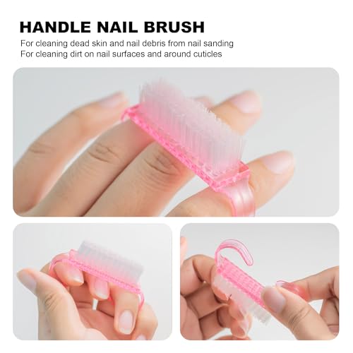 Pre-treatment Cuticle Pusher, Russian Prep Nail Pushers, Dual Ended Cuticle Remover with 100/180 Grit Sandpaper Sheets, Nail Care for Manicure Pedicure Nail Art