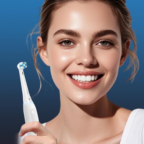 8 Pcs IO Replacement Heads Compatible with Oral B IO 2/3/4/5/6/7/8/9/10 Series Electric Toothbrush, Brush Heads Compatible with Oral B IO for Teeth Cleaning and Gum Protection (Black/White)