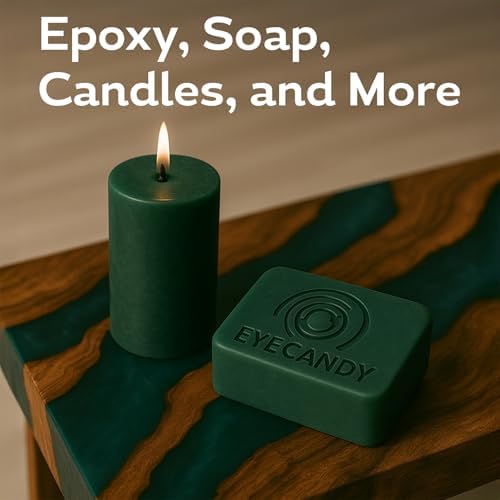 Eye Candy Pigments Premium Green Mica Powder - Bonsai Green (50gr) - for Epoxy, Resin, Soap, Paint, Woodworking, Acrylic Pouring, Bath Bombs, Fishing Lures - DIY Arts and Crafts Additive