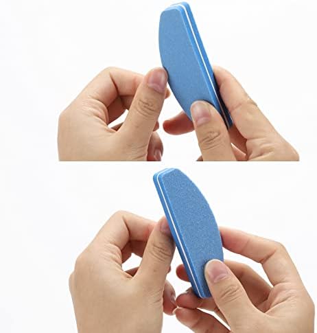 80 Count Mini Nail Buffers Kit, 100/180 Grit Buffing Blocks Small Nail Files for Acrylic and Natural Nails