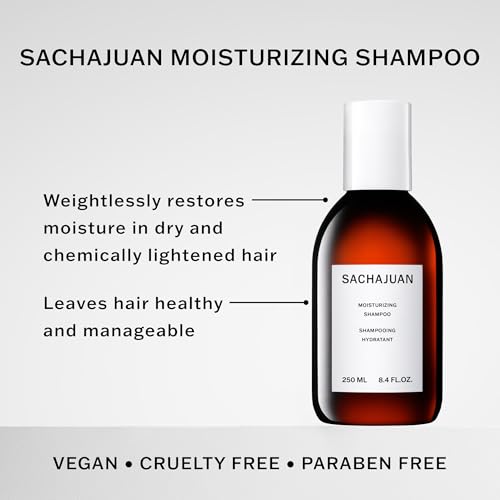 SACHAJUAN Moisturizing Shampoo, for Damaged, Dry, Bleached or Colored Hair, Moisture-Rich with Argan Oil