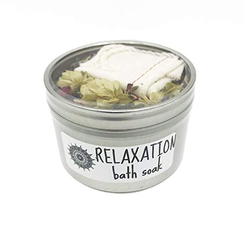 Relaxation Herbal Bath Soak - Tub Tea - Rose Lavender Hops
