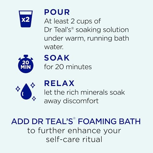 Dr Teal's Epsom Salt Magnesium Soak, Arnica Body Relief with Arnica, Menthol & Essential Oils, 3 lbs (Pack of 2)