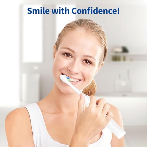 Replacement Toothbrush Brush Heads Compatible with Philips Sonicare Electric Toothbrushes for Snap-On System, Pack of 10, White