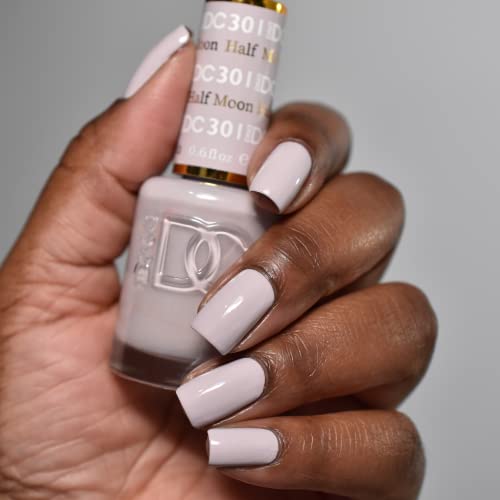 DND Gel Polish Set, Gray Collection, UV/LED GelPolish and Air Dry Nail Lacquer, Matching Chip-Free Polish Duo, 0.5 Fl Oz Each