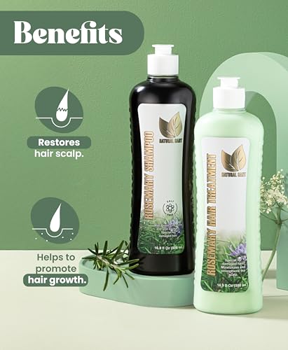 Rosemary & Cinchona Shampoo & Conditioner Set – Sulfate-Free, Hair Growth Support, Moisture & Repair – 16 fl oz Herbal Hair Care