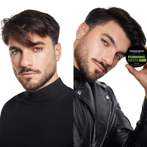 TRENDSTARTER - FORMING PASTE (4oz) - Medium Hold - Medium Shine - Lightweight Water-Based Hair Cream - Premium All-Day Hold Hair Styling Product - Flake-Free Hair Paste for All Hair Types