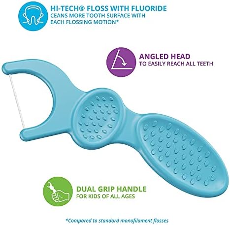 Plackers Kids Flossers - 75 Count - Pack of 3