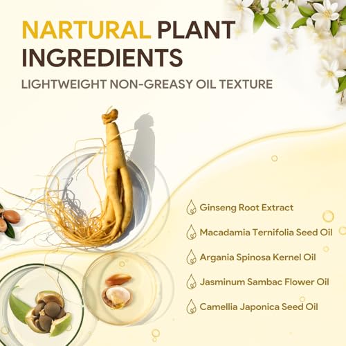 Essential Hair Oil for Dry Damaged Hair, Styling Oil for Hair Treatment, Nourishing, Smooth & Shine, Heat Protectant, Adds Hair Shine and Smooths Split Ends, 42ml