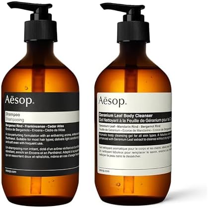Aesop Geranium Leaf Body Cleanser and Shampoo | Paraben, Cruelty-free & Vegan | 16.9 oz