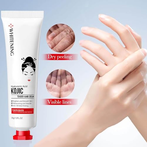 Kojic Hand Cream & Face Cream Set, Hyaluronic Tender Lotion, Deep Moisturizing & Nourishing Skincare for All Skin Types