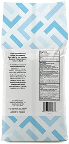 Amazon Brand - Solimo Epsom Salt Soak, Magnesium Sulfate USP, Unscented, 8 pound (Pack of 3)