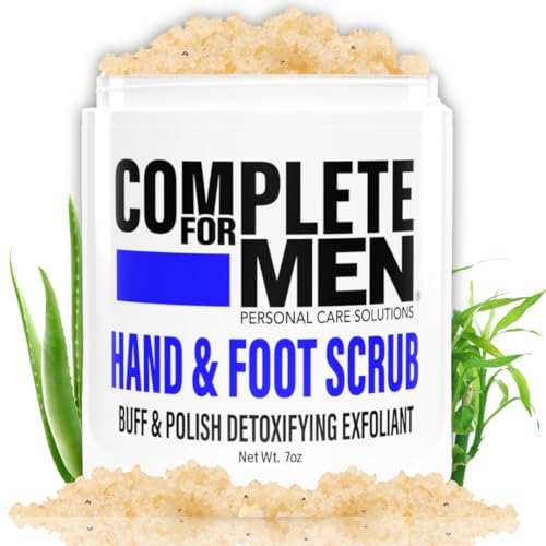 Hand and Foot Exfoliating Scrub: Sugar Scrub for Dry Skin, Moisturizing Rough Skin Remover, Ideal for Men's Foot and Hand Care