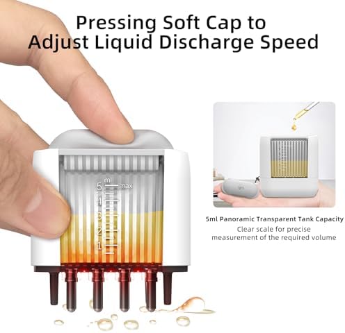 mriya Hair Oil Applicator for Scalp, Electric Scalp Oil Applicator with High Vibration, Hair Brush for Hair Fluid Essential Oil Serum, Use for Home & Travel