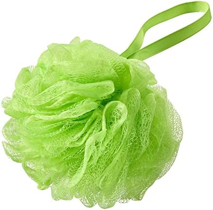 Bath Loofah Sponge Collection (8-Pack), Bath Shower Loofah Sponges - Mesh Pouf Shower Body Scrubber Exfoliators ((Orange, Purple, Black, White, Green, Pink, Blue, Purple))