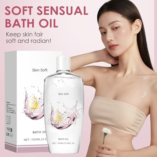 Soft Sensual Bath Oil, Women's Original Bath Oil - Long-Lasting Hydration, Nourishes, Smooths, Firms, Suitable for All Skin Types (2 pcs)
