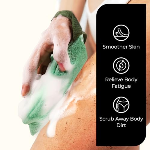 ZOMCHI 2 Pieces Bar Soap Saver Bags with Different Roughness, Exfoliating Soap Bags for Body Wash, Foaming Soap Holder for Shower (Mint)