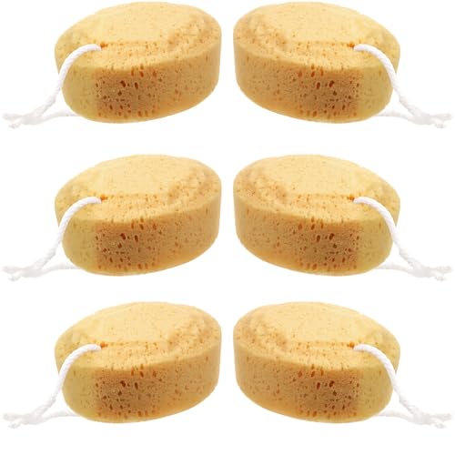 Boao 6 Pieces Foam Body Sponge Soft Exfoliating Bath Sponge Shower Sponge Body Scrubber for Adults Body Cleansing Supplies, 5.5 Inch