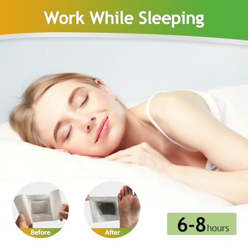 62 Pads Foot Pads Natural Turmeric & Ginger, Wormwood, Bamboo Vinegar, 62Pads Goodnight Pads Included 62 Adhesive Sheets