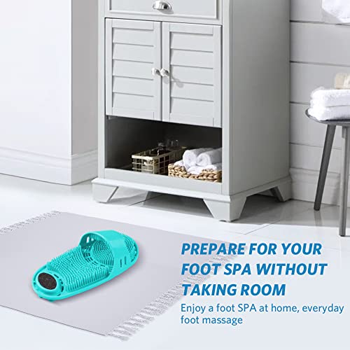 Silicone Shower Foot Scrubber Personal Foot Massage and Cleaning, Non-Slip Foot Scrubber for Men and Women (1PCS Green)