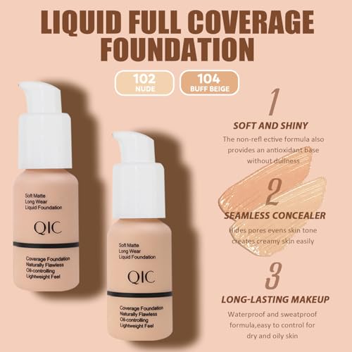 All in One Makeup Kit, Makeup Set Includes 12 Colors Eyeshadow, Foundation & Primer, Lipsticks, Eyeliner, Mascara, Contour Stick, Brow Soap, Makeup Brush & Sponges, Make Up Gift Kit for Women & Teens